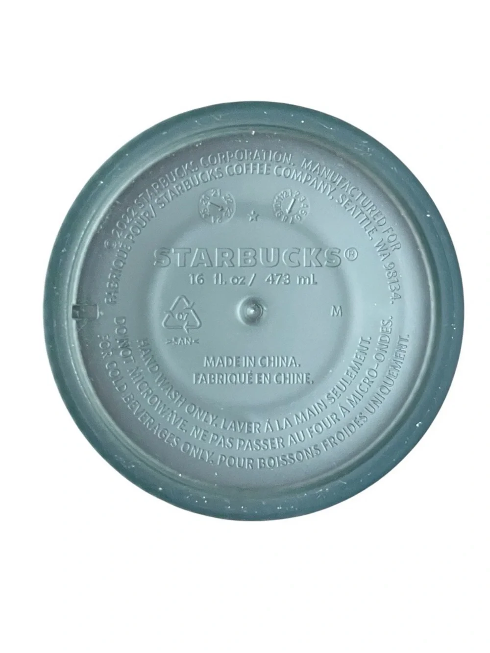 Starbucks Spring 2024 Aqua Pearl Mermaid Scale Soft Touch Grande Tumbler